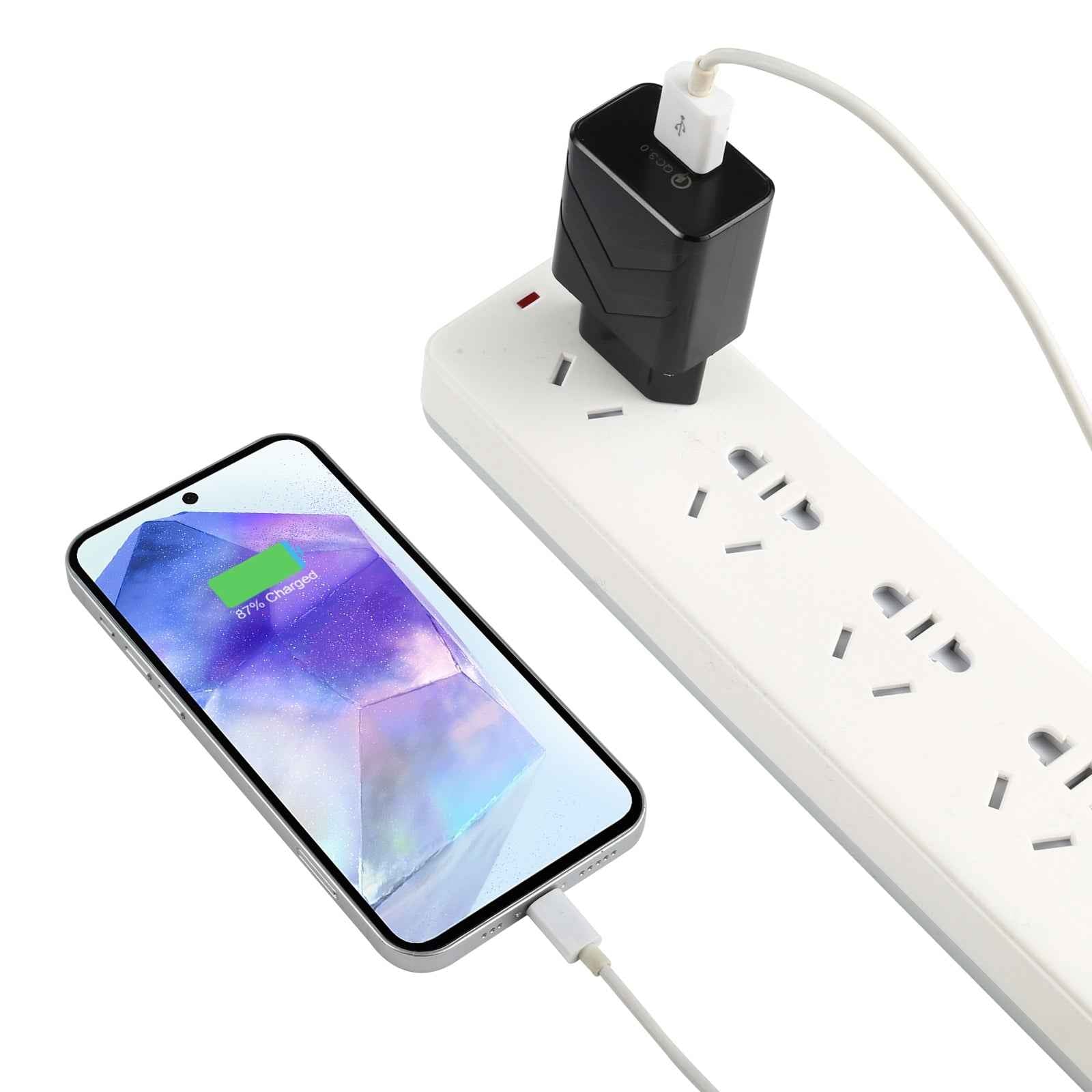 Uniqbuy For LZ-715 18W QC3.0 USB Single Port Fast Travel Charger, EU Plug(Black)