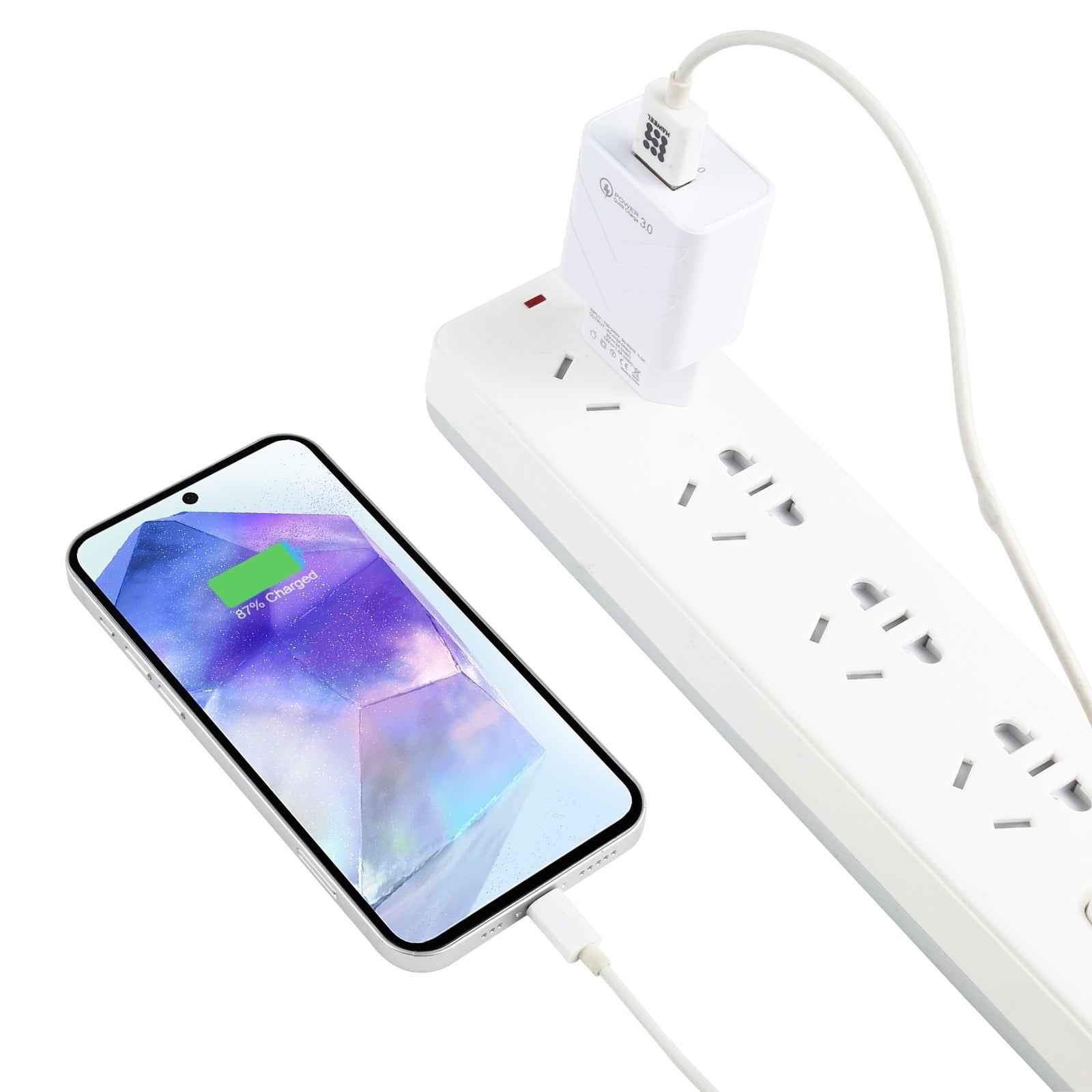 Uniqbuy For LZ-715 18W QC3.0 USB Single Port Fast Travel Charger, EU Plug (White)