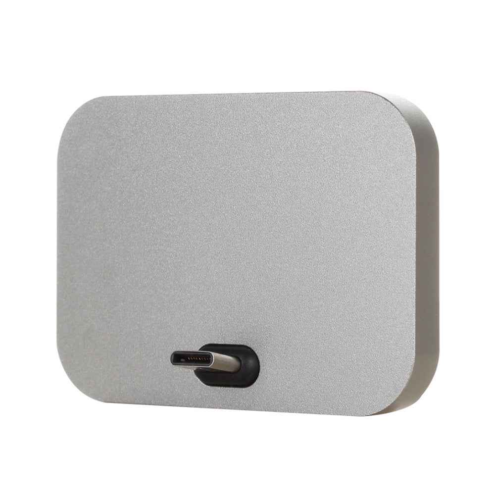 Uniqbuy For USB-C / Type-C Aluminum Alloy Desktop Station Dock Charger(Grey)