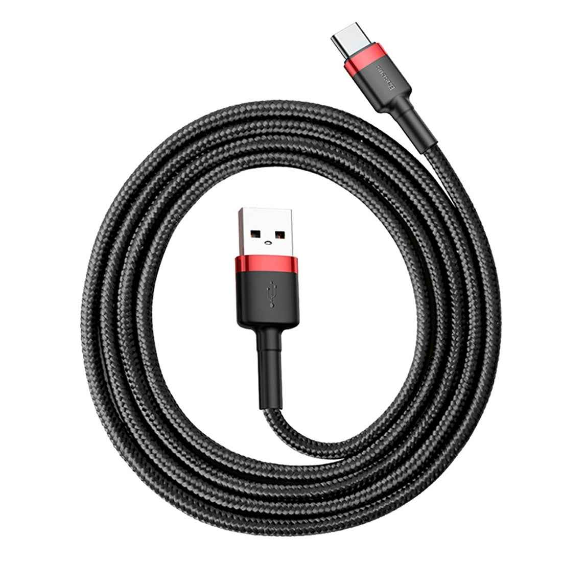 Uniqbuy For Baseus 1m 3A Max USB to USB-C / Type-C Data Sync Charge Cable(Black)