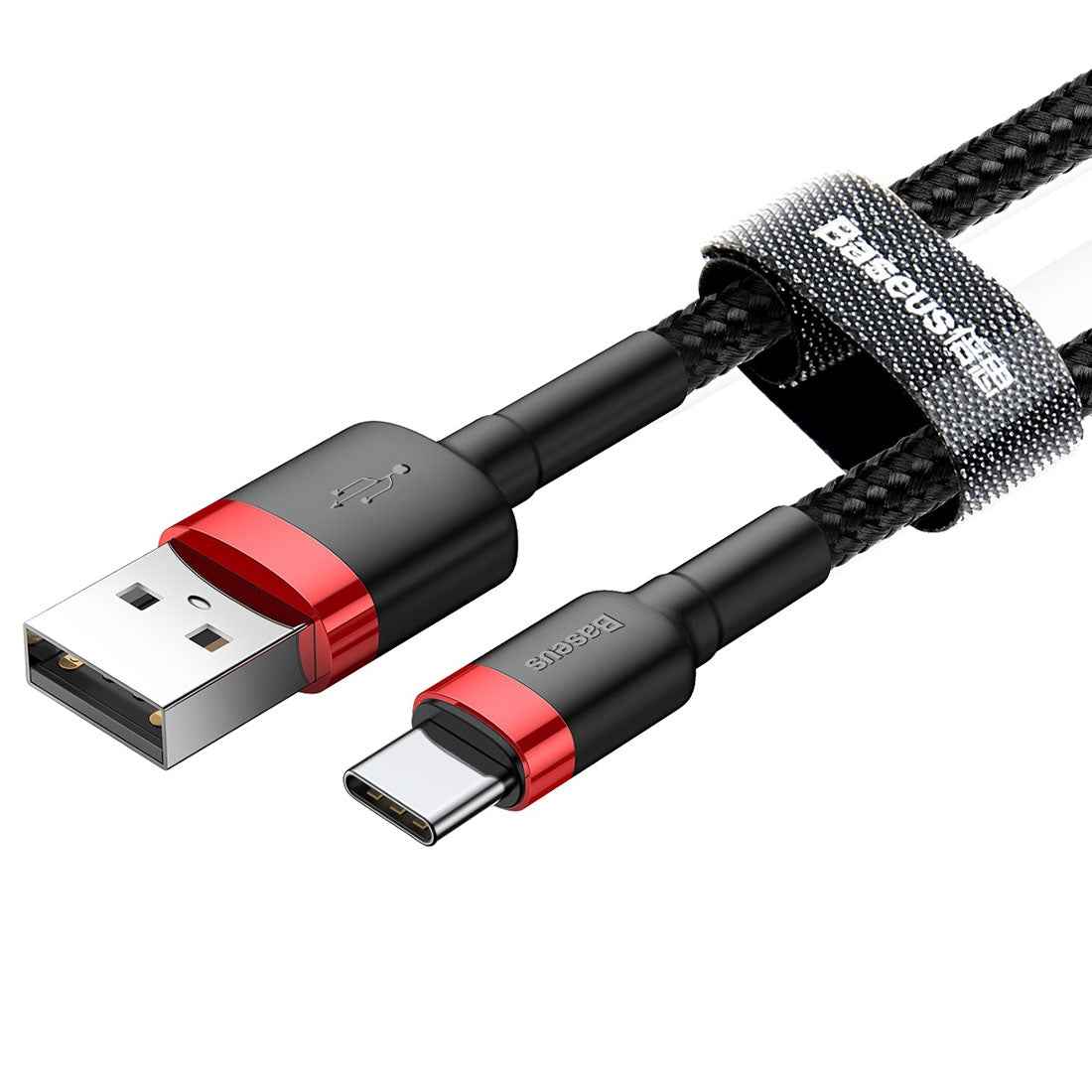 Uniqbuy For Baseus 1m 3A Max USB to USB-C / Type-C Data Sync Charge Cable(Black)
