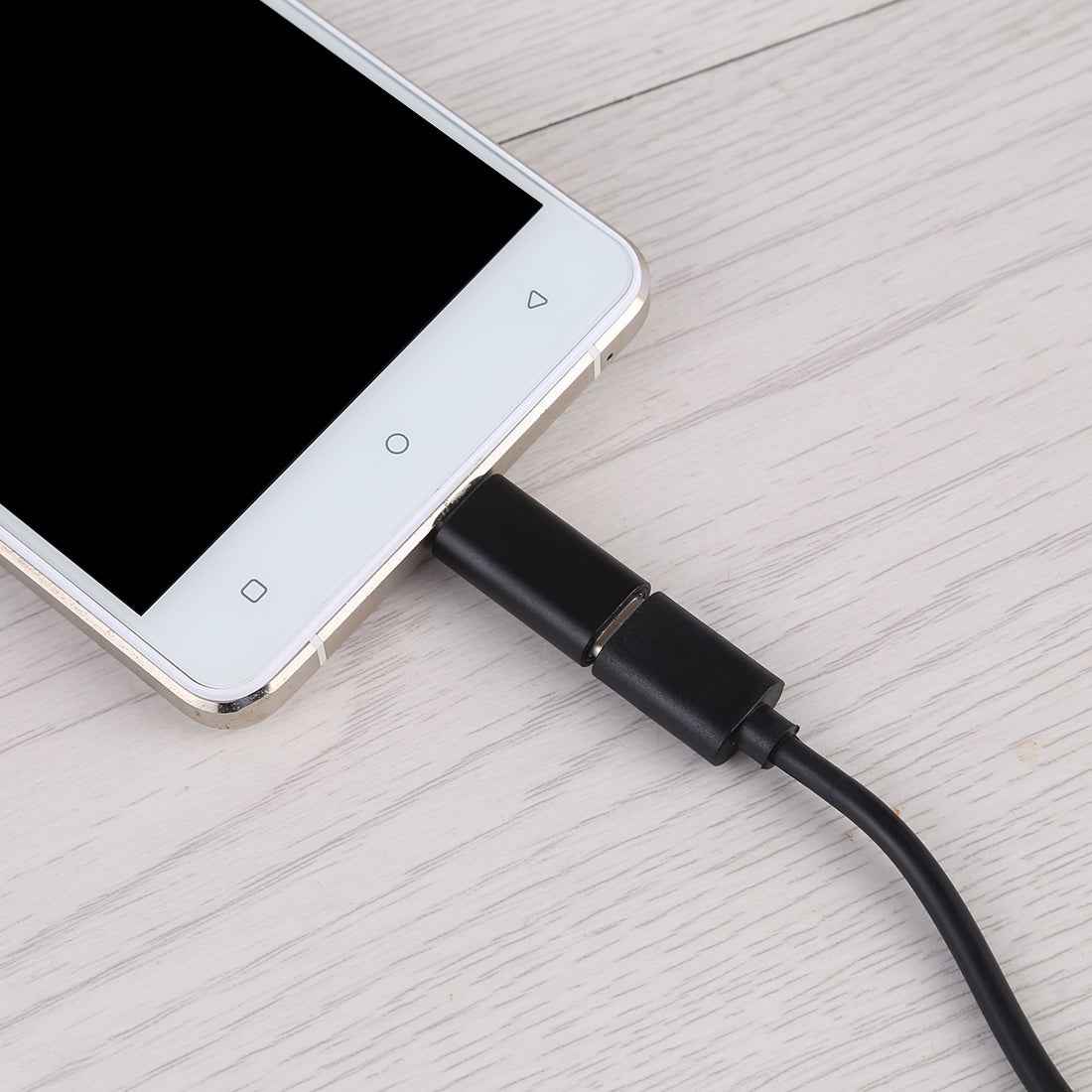 Uniqbuy For USB-C / Type-C Female to Micro USB Male Converter Adapter (Black)