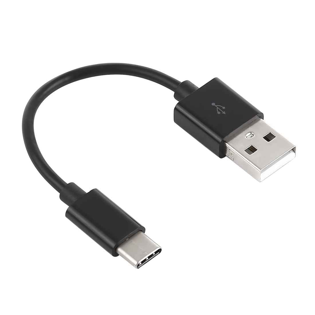 Uniqbuy For USB to USB-C / Type-C Charging & Sync Data Cable, Cable Length: 14cm(Black)