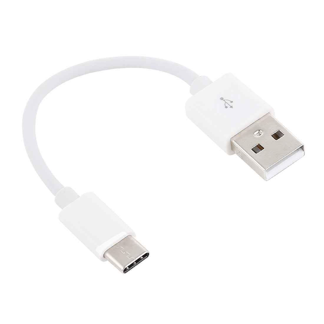 Uniqbuy For USB to USB-C / Type-C Charging & Sync Data Cable, Cable Length: 14cm(White)