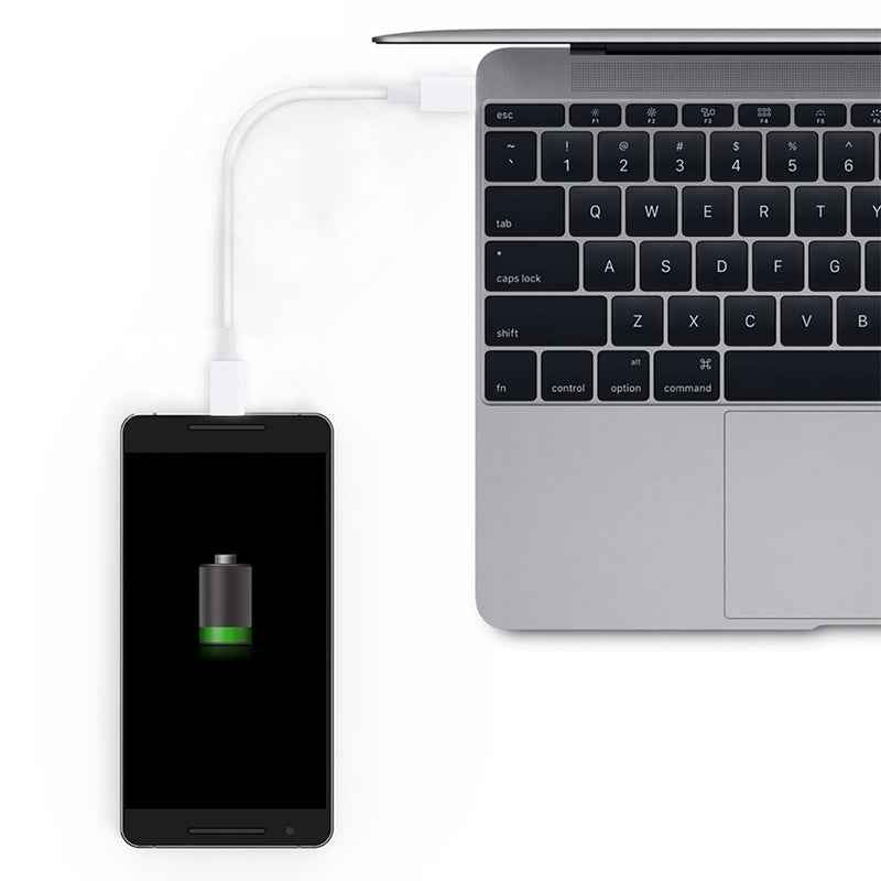 Uniqbuy For USB-C / Type-C to USB-C / Type-C PD Fast Charging & Sync Data Cable, Cable Length: 14cm(White)