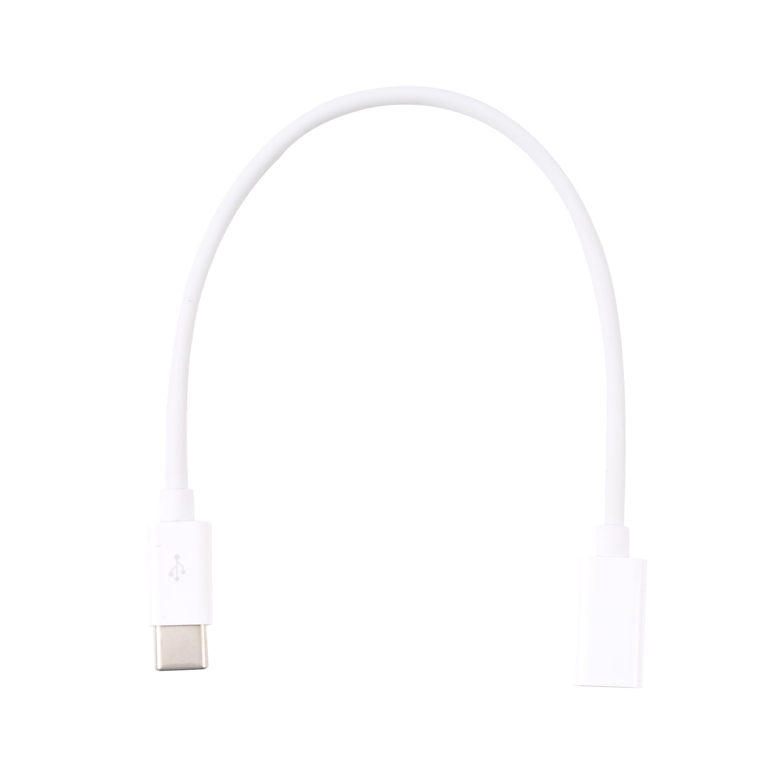 USB-C / Type-C Male to Type-C Female Extended Cable, Length: 20cm (White)