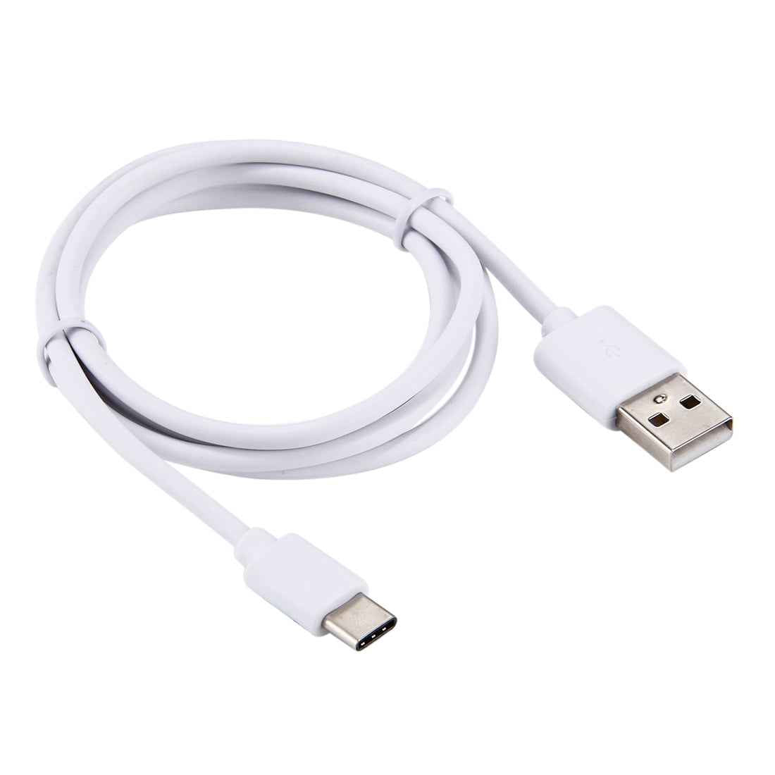 Uniqbuy For USB 2.0 to USB-C / Type-C Charging Data Cable, Cable Length: 1m(White)
