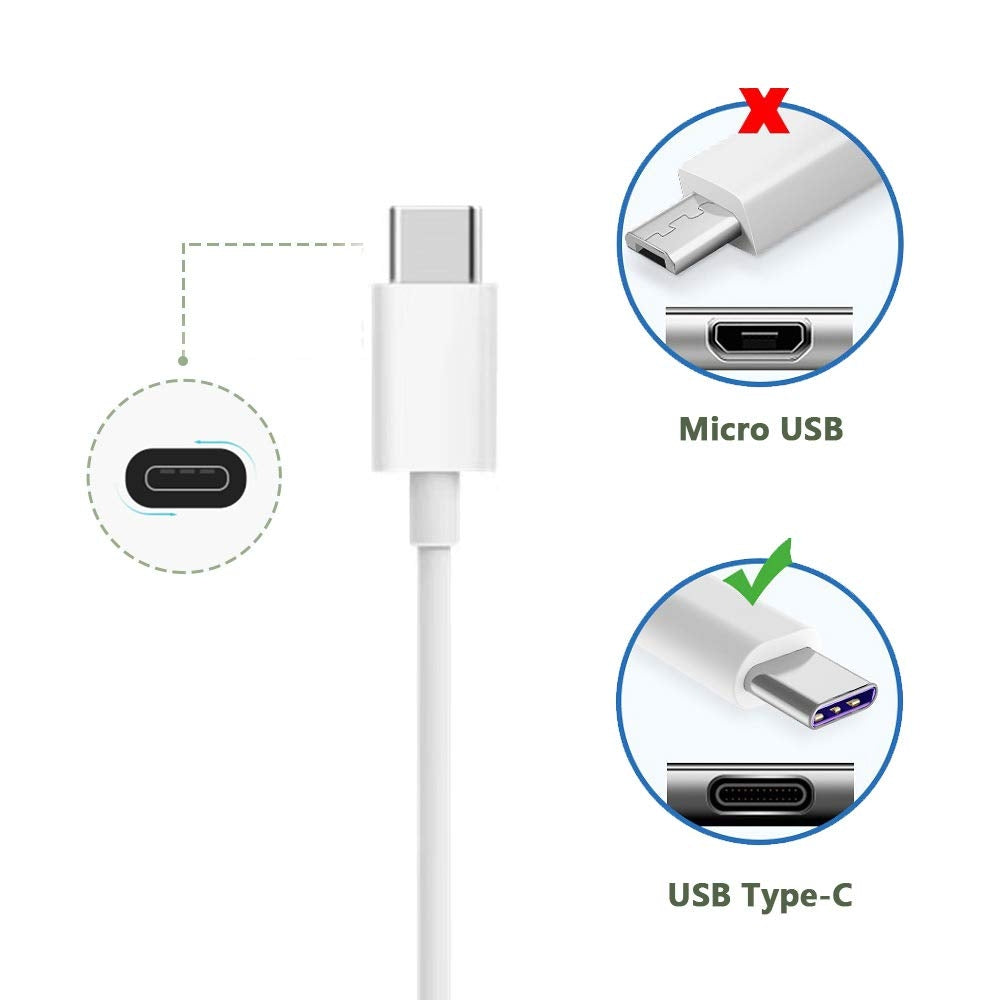 USB 2.0 to USB-C / Type-C Charging Data Cable, Cable Length: 1m(White)