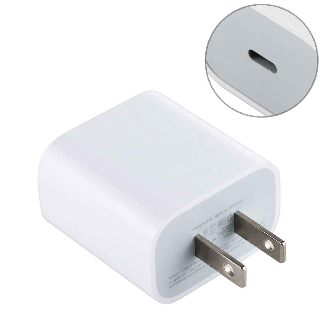 Uniqbuy For 20W Type-C / USB-C PD Fast Charging Power Adapter, US Plug(White)