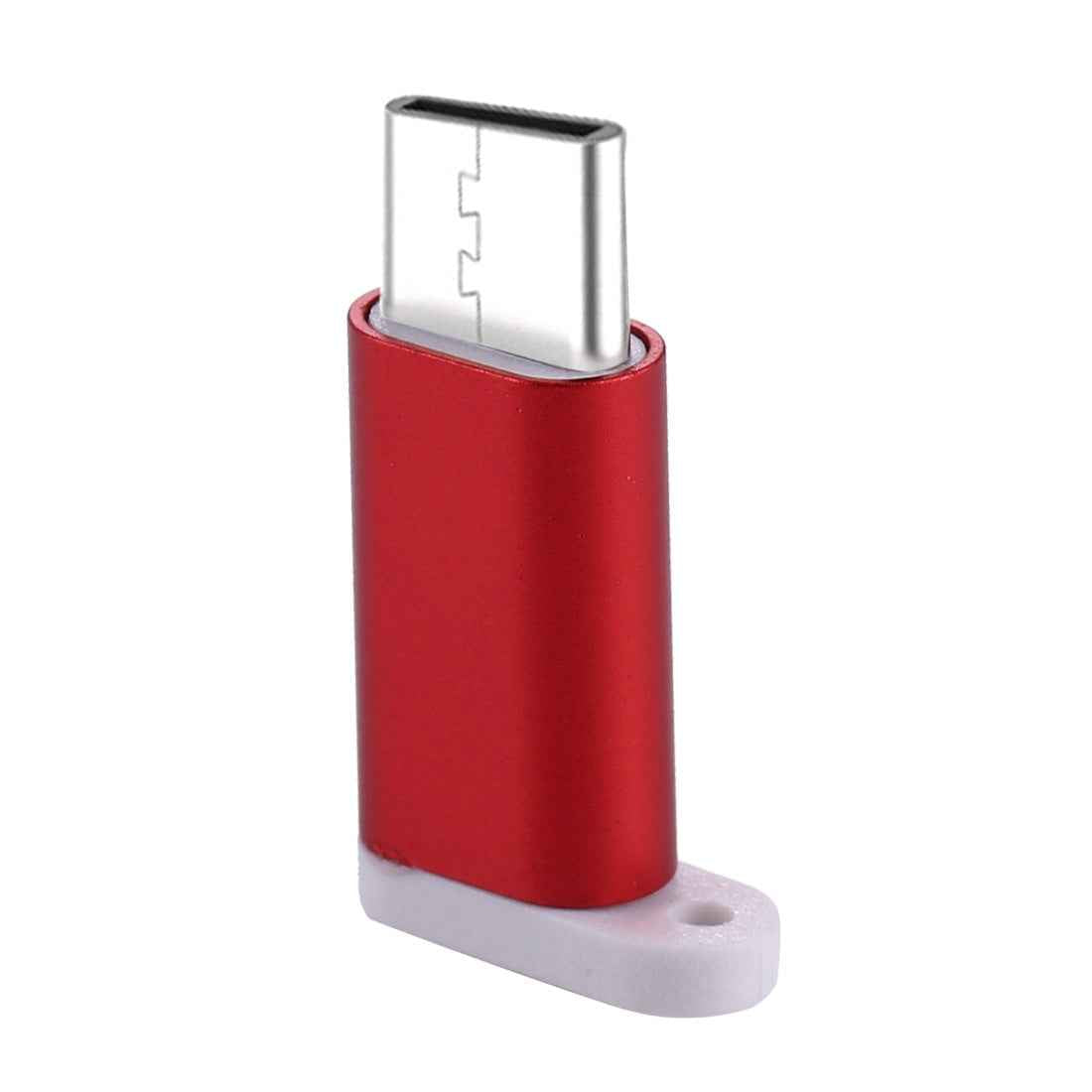 Uniqbuy For Type-C Male to Micro USB 2.0 Female Converter Adapter(Red)