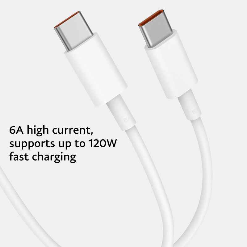 Uniqbuy For Original Xiaomi 6A USB-C / Type-C to USB-C / Type-C Fast Charging Data Cable, Length: 1m