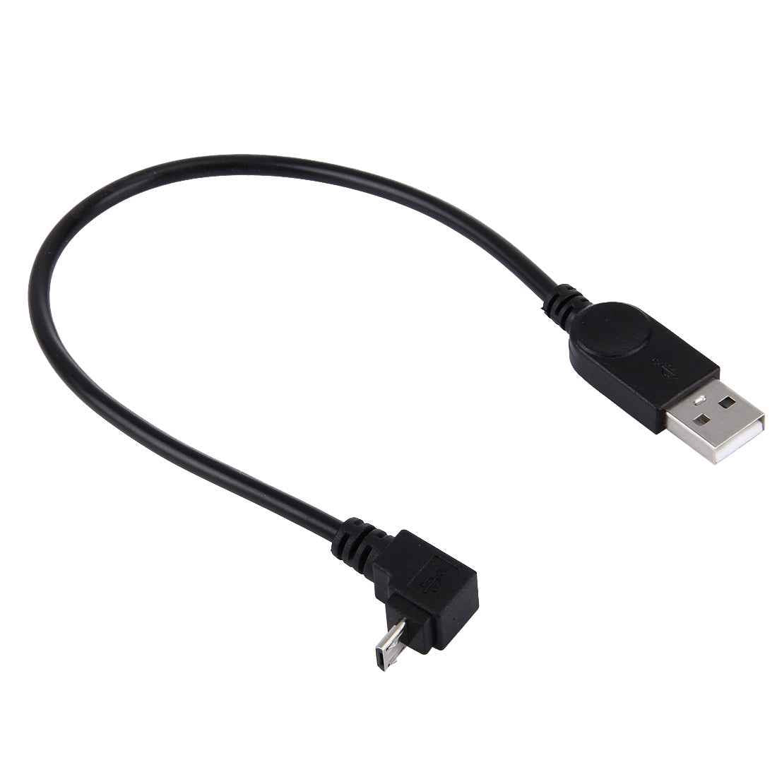 Uniqbuy For 28cm 90 Degree Angle Elbow Micro USB to USB Data / Charging Cable, For Galaxy, Huawei, Xiaomi, LG, HTC and other Smart Phones