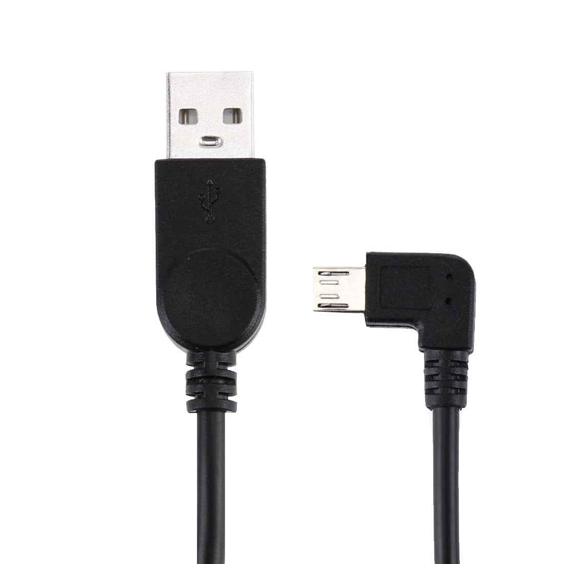 Uniqbuy For 28cm 90 Degree Angle Right Micro USB to USB Data / Charging Cable, For Galaxy, Huawei, Xiaomi, LG, HTC and other Smart Phones