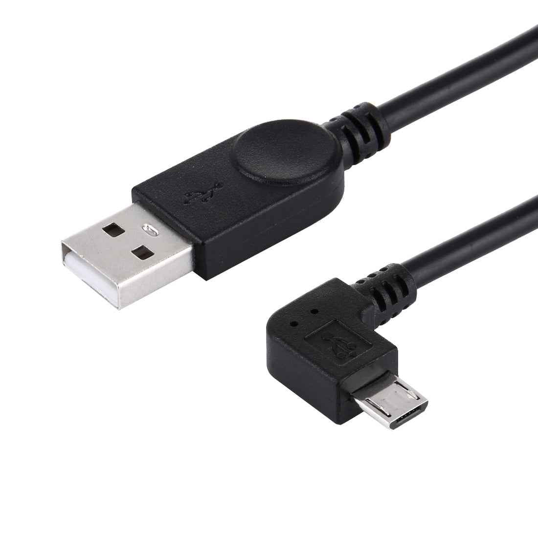 Uniqbuy For 28cm 90 Degree Angle Right Micro USB to USB Data / Charging Cable, For Galaxy, Huawei, Xiaomi, LG, HTC and other Smart Phones