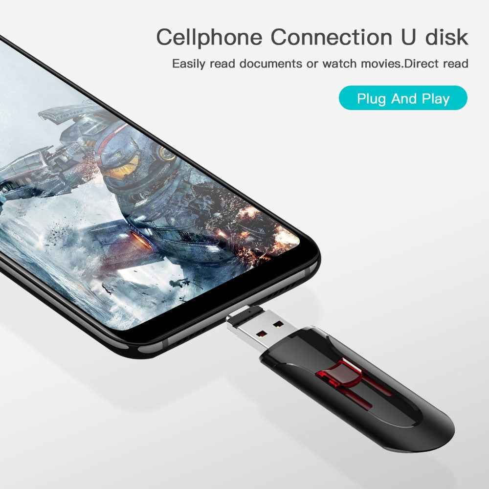 Uniqbuy For Mini Aluminum Alloy USB-C / Type-C Male to USB Female OTG Adapter Connector