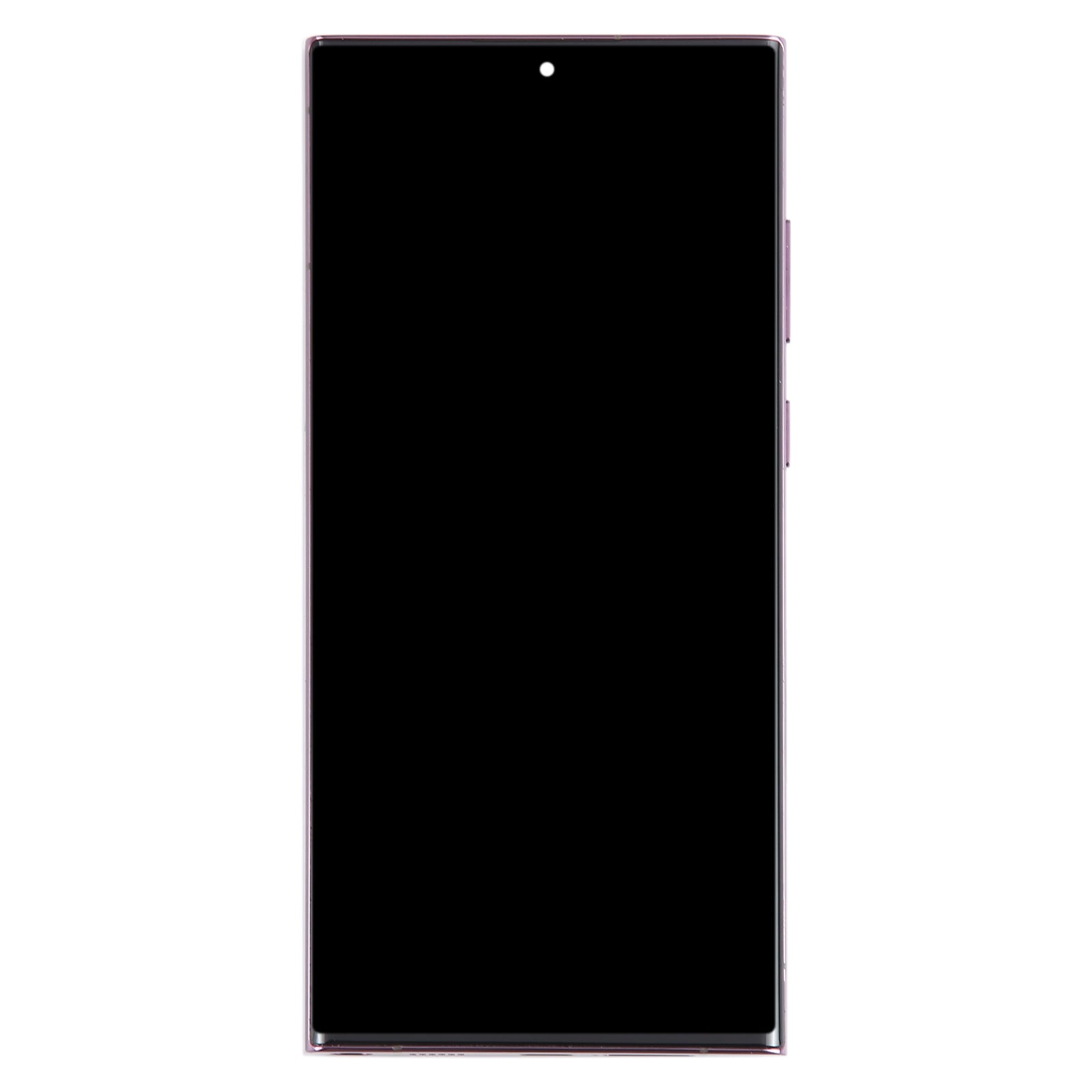 For Samsung Galaxy S22 Ultra 5G SM-S908B EU Edition 6.78 inch OLED  LCD Screen Digitizer Full Assembly with Frame (Purple)