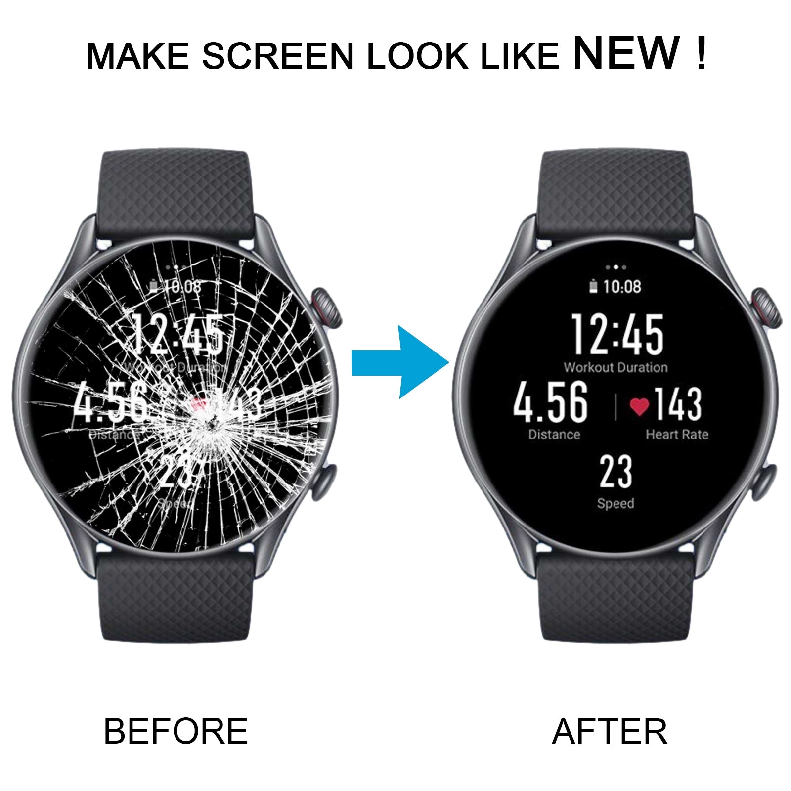 For Amazfit GTR 3 Pro Original LCD Screen with Digitizer Full Assembly