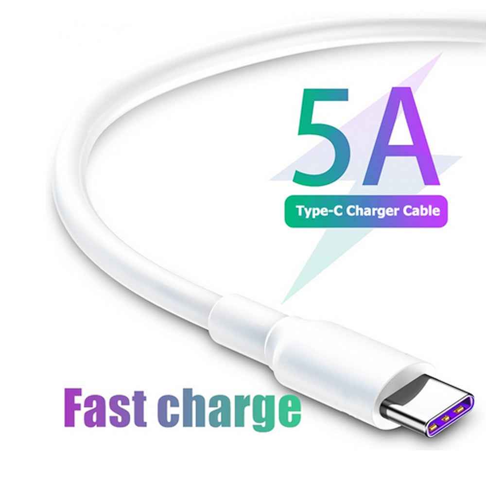 Uniqbuy For 5A USB to USB-C / Type-C Flash Charging Data Cable, Cable Length: 2m