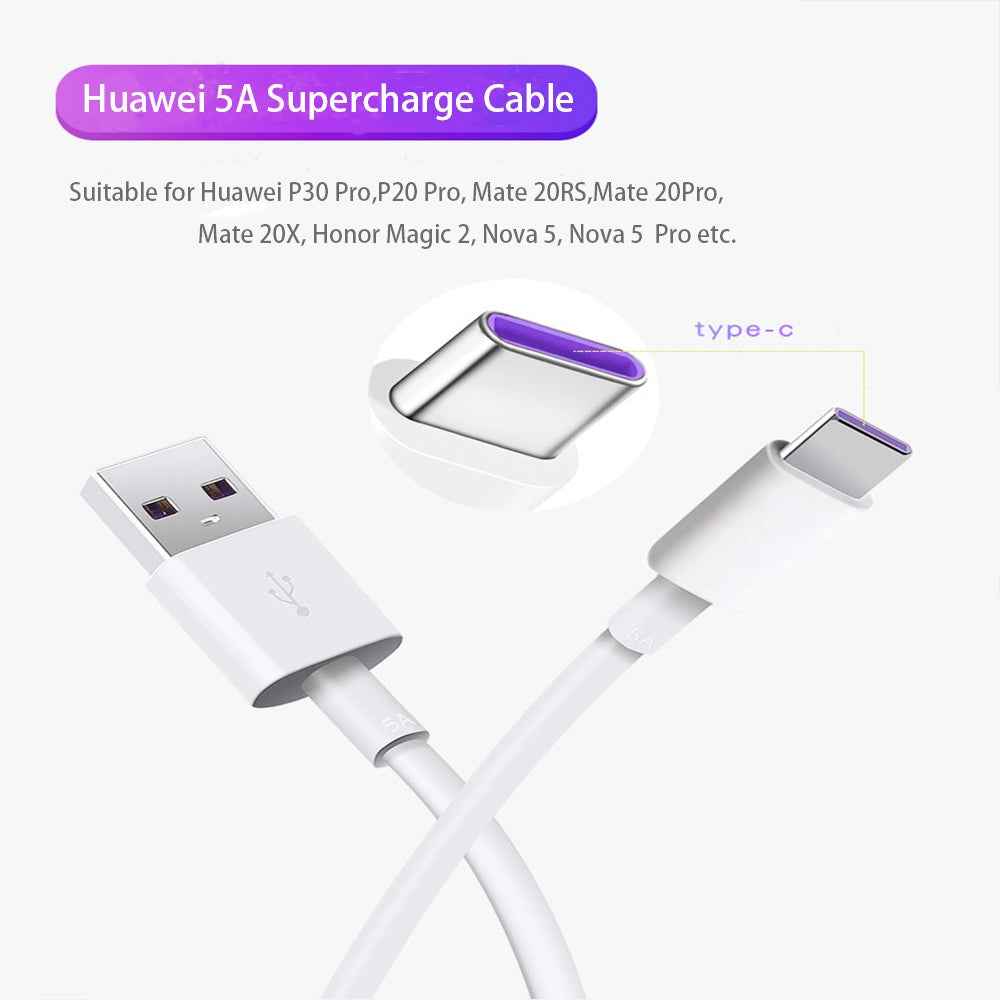 Uniqbuy For 5A USB to USB-C / Type-C Flash Charging Data Cable, Cable Length: 2m