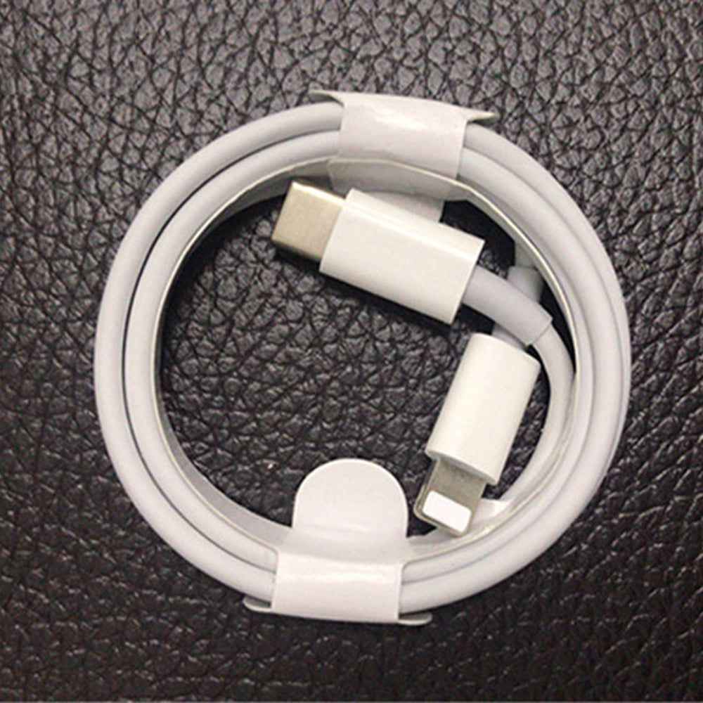 Uniqbuy For 2 in 1 PD 20W Single USB-C / Type-C Port Travel Charger + 3A PD3.0 USB-C / Type-C to 8 Pin Fast Charge Data Cable Set, Cable Length: 1m, EU Plug