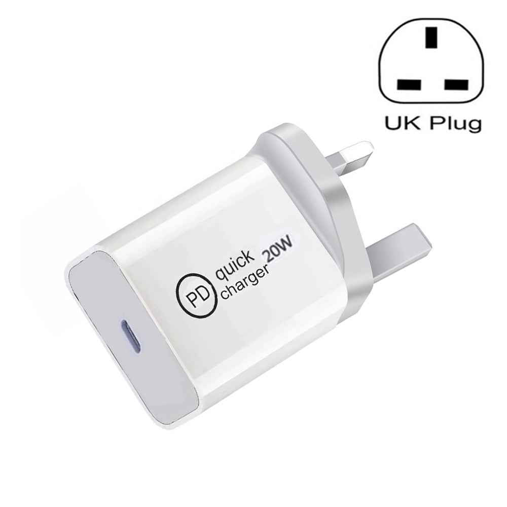 Uniqbuy For SDC-20W PD 20W Single USB-C / Type-C Interface Travel Charger UK Plug