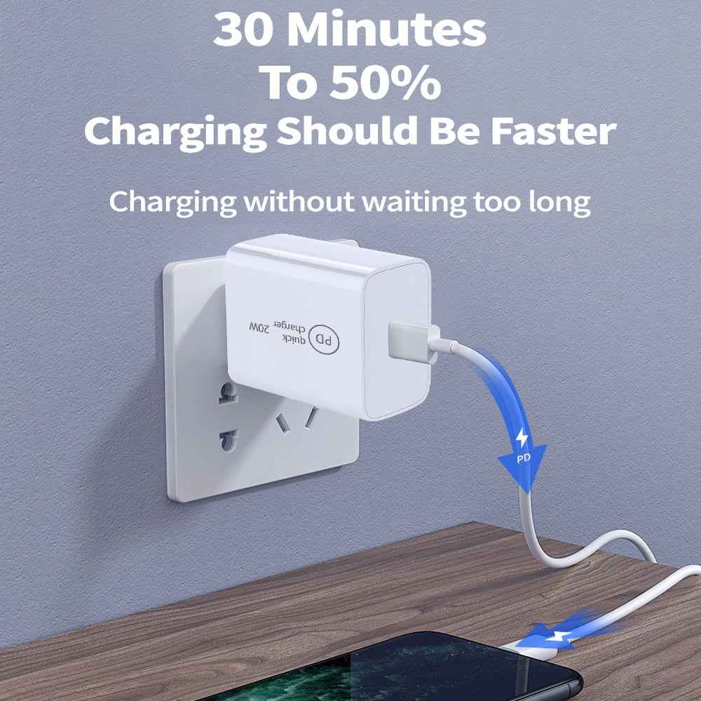 Uniqbuy For SDC-20W PD 20W Single USB-C / Type-C Interface Travel Charger UK Plug