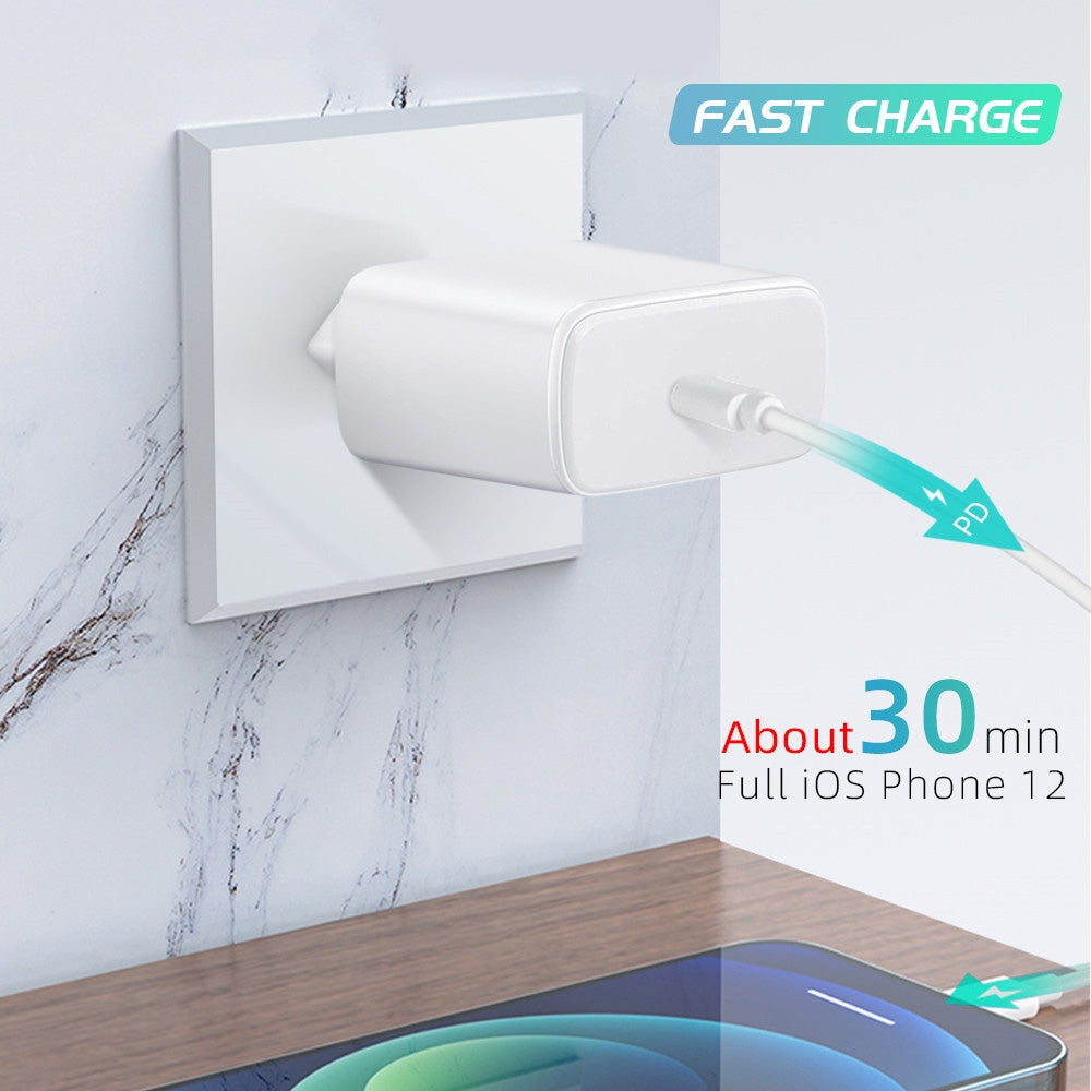 M135 45W USB-C / Type-C Port Fast Charger, EU Plug(White)