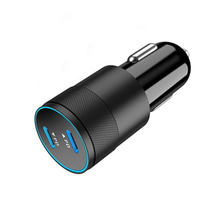 PD 40W Dual PD3.0 Type-C Car Charger(Black)