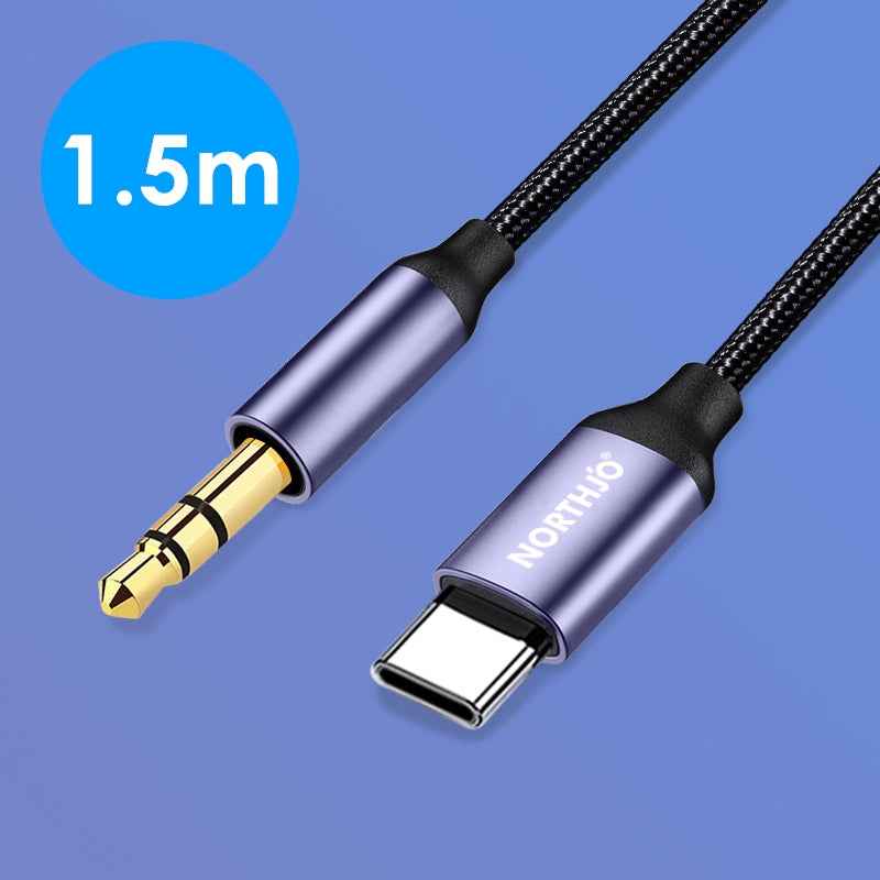 Uniqbuy For NORTHJO UTM03 Type-C to 3.5mm Audio Aux Jack Headphone Cable, Length:1.5m