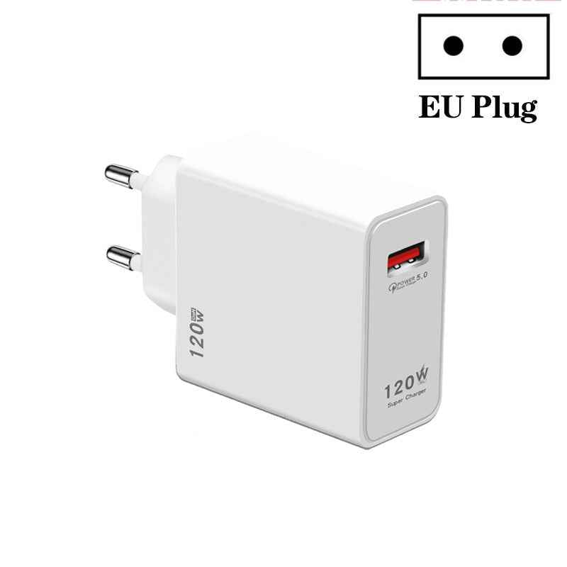 Uniqbuy For 120W USB Super Fast Charging Charger Suitable, Plug Size:EU Plug
