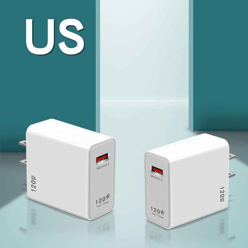 Uniqbuy For 120W USB Super Fast Charging Charger, Plug Size:US Plug