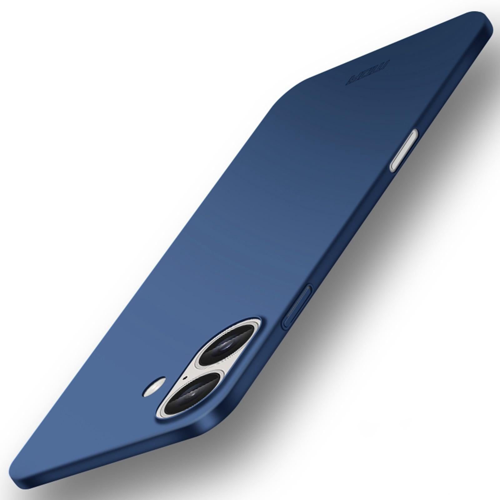 Compatible with iPhone 18 MOFI Frosted PC Ultra-thin Hard Phone Case - Blue
