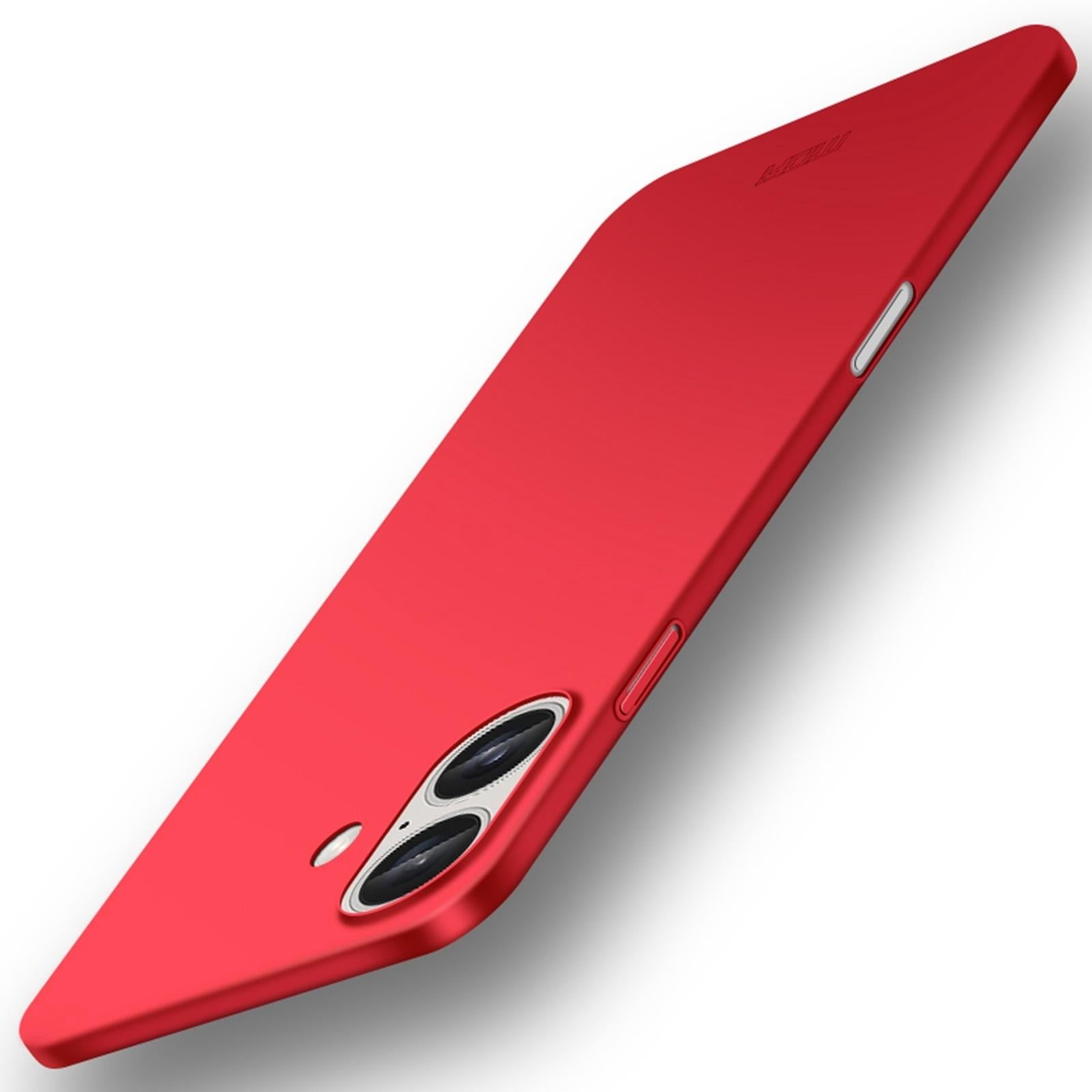 Compatible with iPhone 18 MOFI Frosted PC Ultra-thin Hard Phone Case - Red