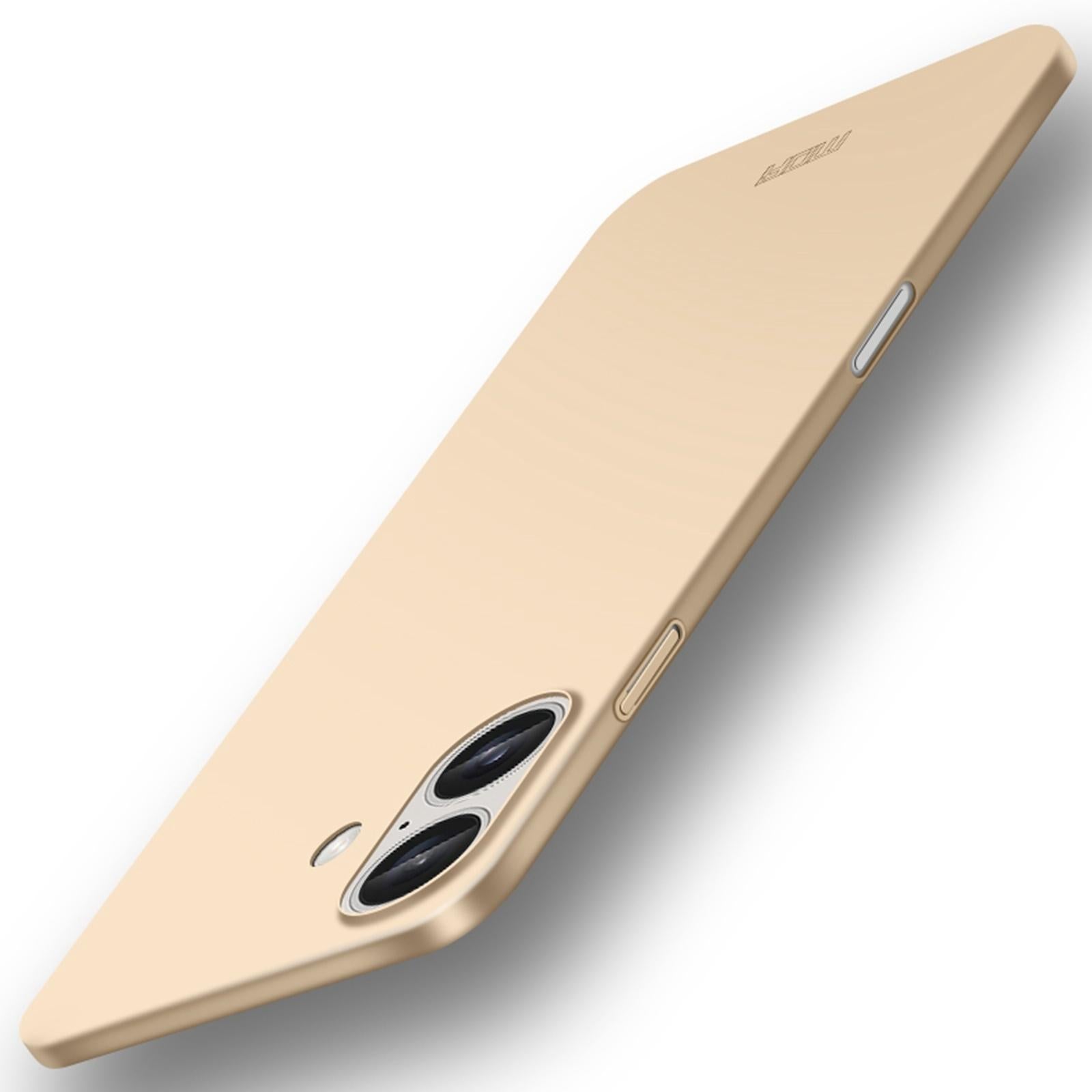 Compatible with iPhone 18 MOFI Frosted PC Ultra-thin Hard Phone Case - Gold