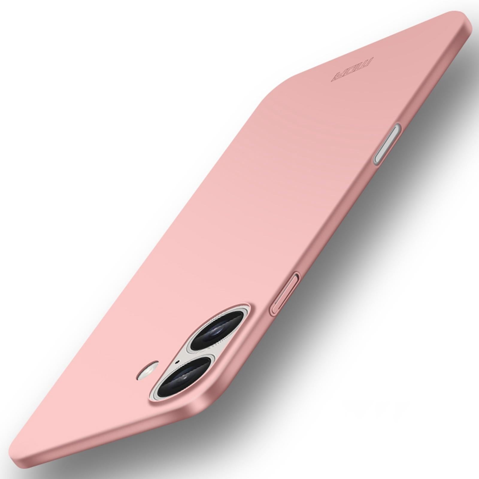 Compatible with iPhone 18 MOFI Frosted PC Ultra-thin Hard Phone Case - Rose Gold