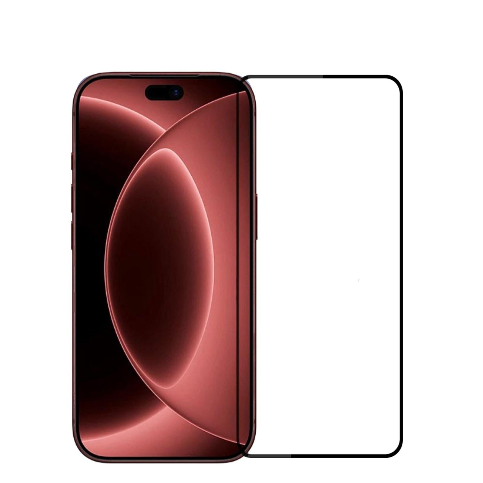 Compatible with iPhone 18 PINWUYO 9H 2.5D Full Screen Tempered Glass Film - Black