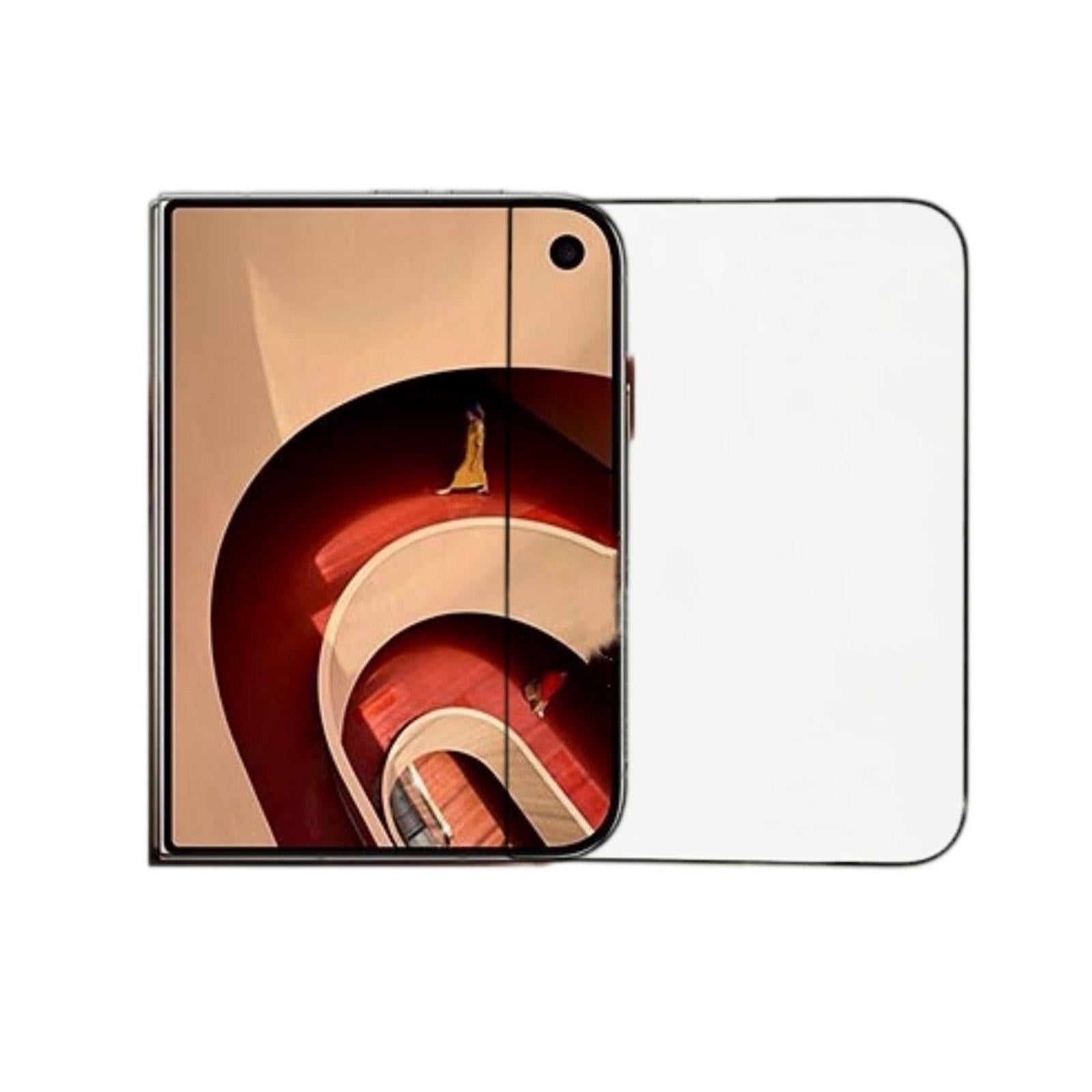 Compatible with iPhone Duo Outer Screen MOFI 9H 2.5D Full Screen Tempered Glass Film - Black
