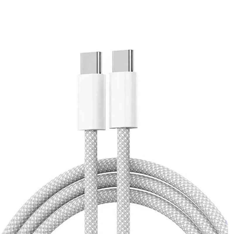 Uniqbuy For XJ-99 2pcs 1m 60W USB-C / Type-C to Type-C Fast Charging Data Cable