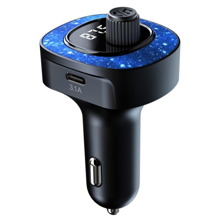 C41 Star Light Car Charger ABS Adapter FM Transmitter Bluetooth Hands-free Call MP3 Music Player