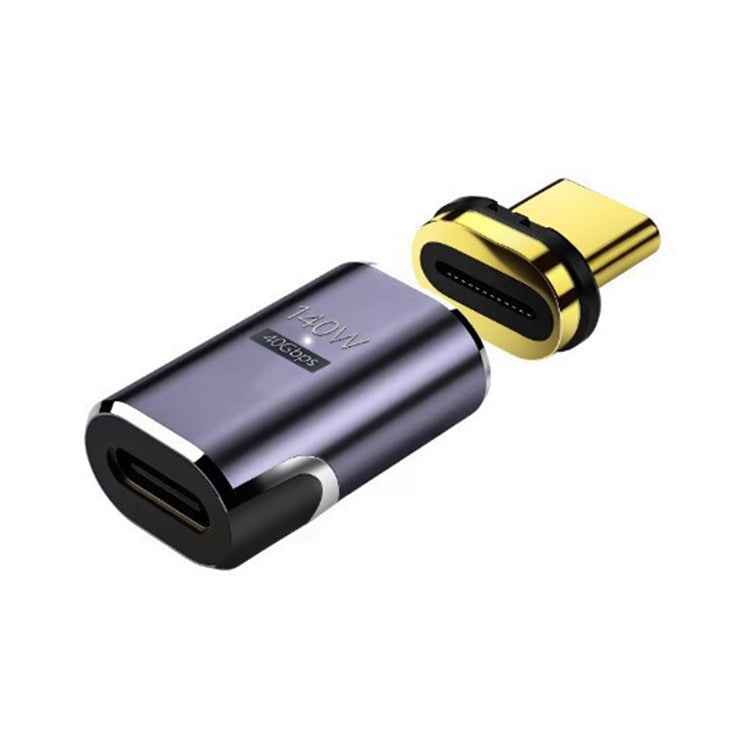 Uniqbuy For 140W 5A USB 4.0 USB-C / Type-C to Type-C 40Gbps Data OTG Magnetic Adapter, Spec:Straight Head