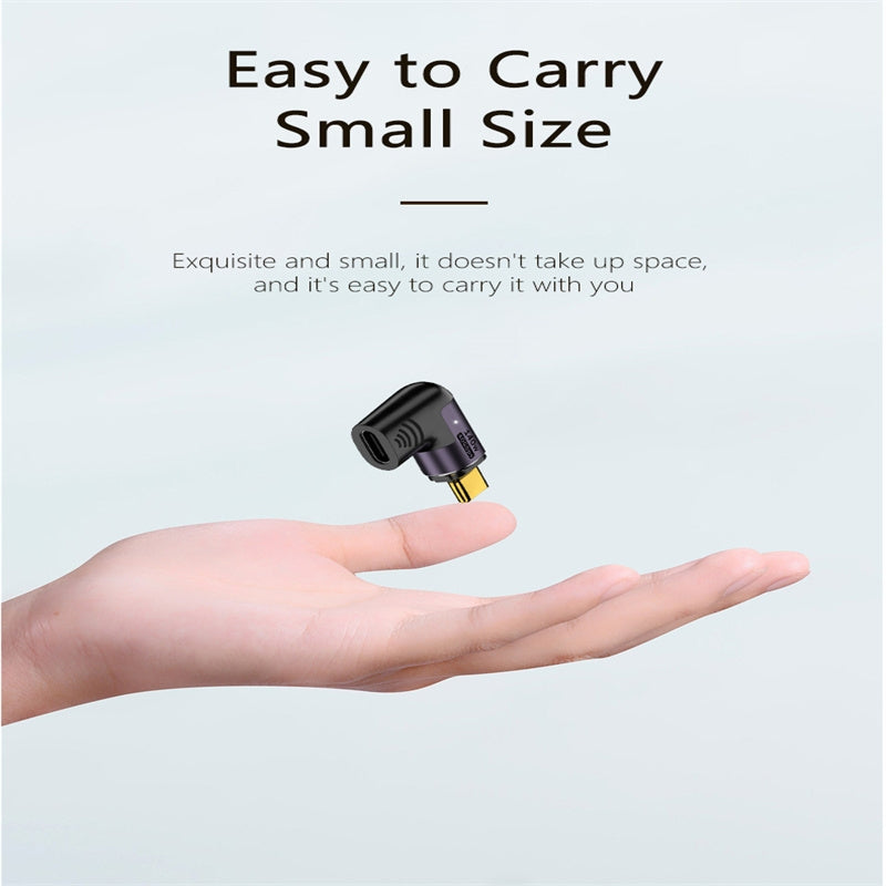 140W 5A USB 4.0 USB-C / Type-C to Type-C 40Gbps Data OTG Magnetic Adapter, Spec:Forward Elbow
