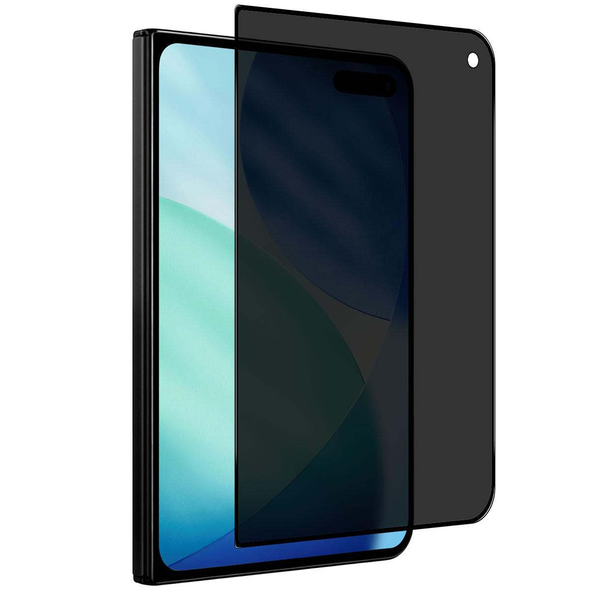 Compatible with iPhone Duo Outer Screen NORTHJO A++ 28 Degree Privacy Full Glue Silk Printing Tempered Glass Film
