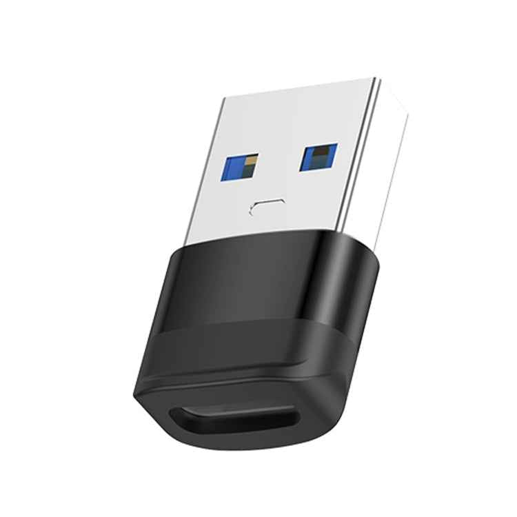 Uniqbuy For USB3.0 Male to USB-C / Type-C Female OTG Adapter 5Gbps Transmission(Black)