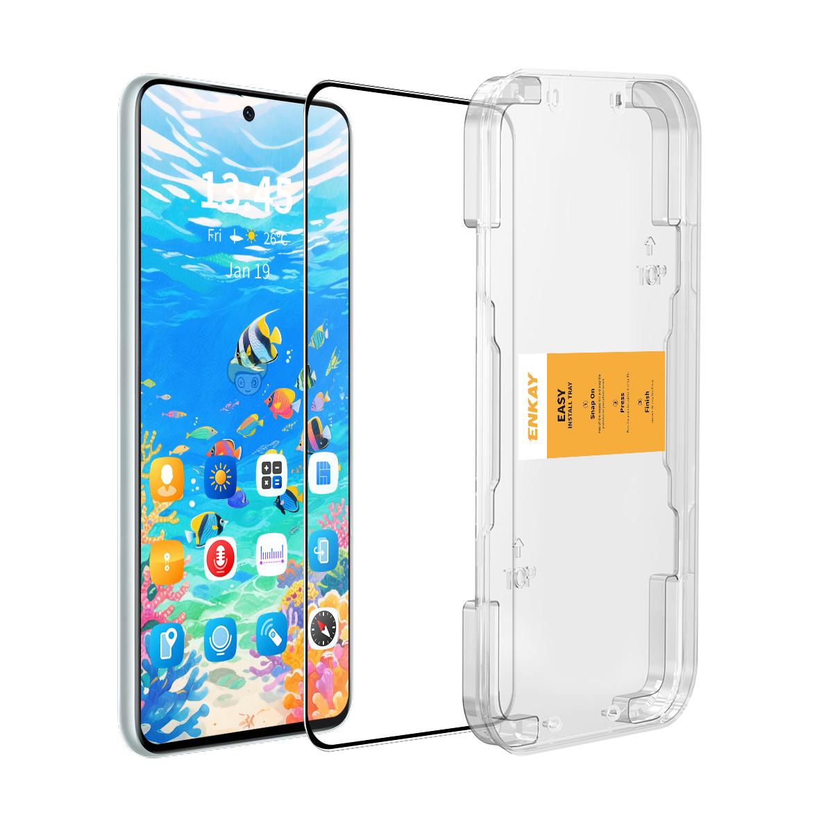 For Xiaomi 15 ENKAY Easy Install 0.18mm High Alumina Silicon Full Glass Film, Support Ultrasonic Unlock