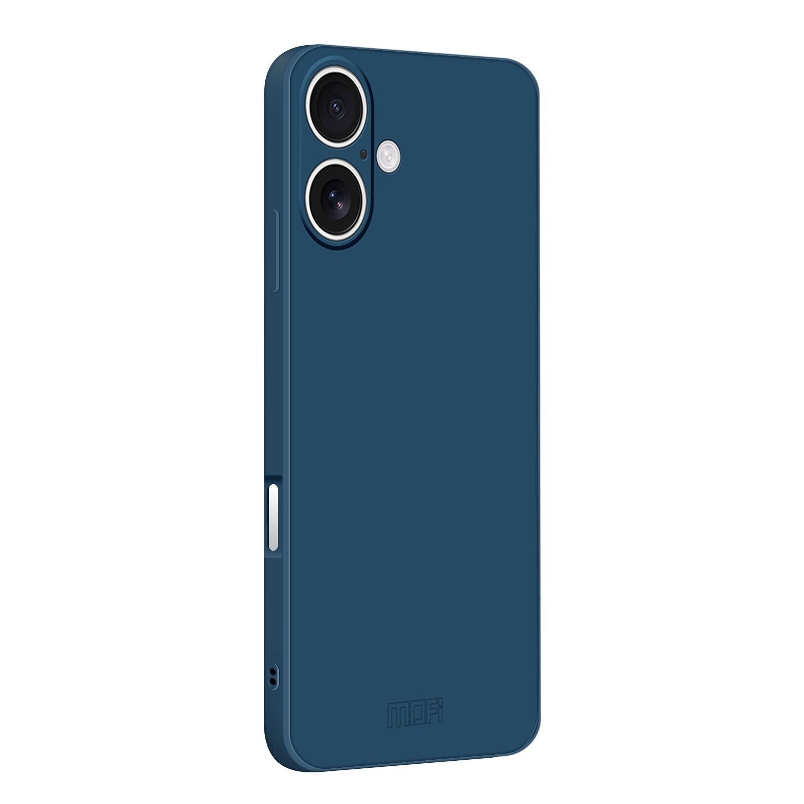 Compatible with iPhone 18 MOFI Caring Soft Shell Liquid Silicone Skin Feel Phone Case - Blue