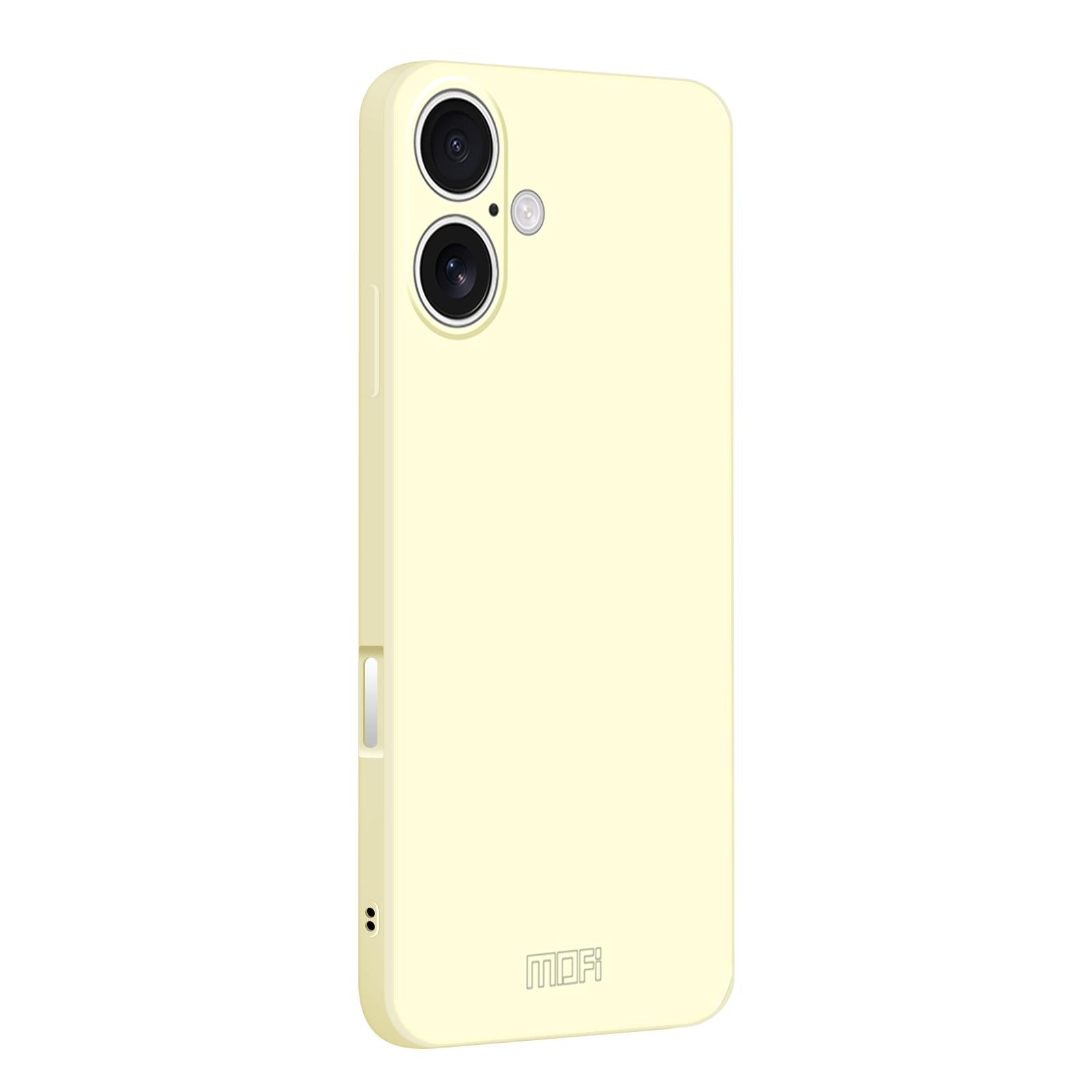 Compatible with iPhone 18 MOFI Caring Soft Shell Liquid Silicone Skin Feel Phone Case - White