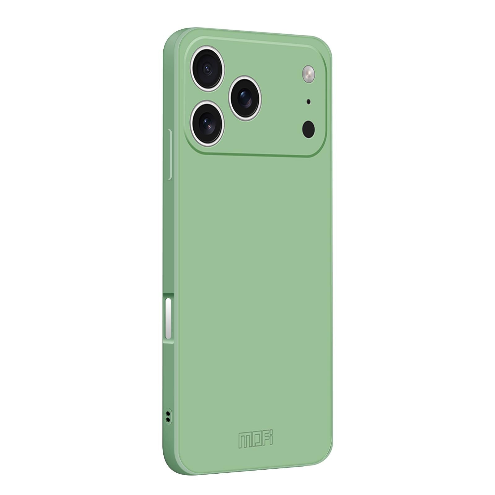 Compatible with iPhone 18 Pro MOFI Caring Soft Shell Liquid Silicone Skin Feel Phone Case - Matcha Green