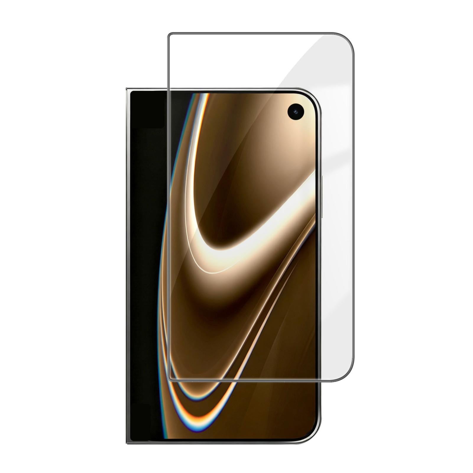 Compatible with iPhone Duo Outer Screen Kalebol High-Aluminum Screen-Printed Full-Coverage Anti-Fingerprint Black-Bordered HD Tempered Glass Film