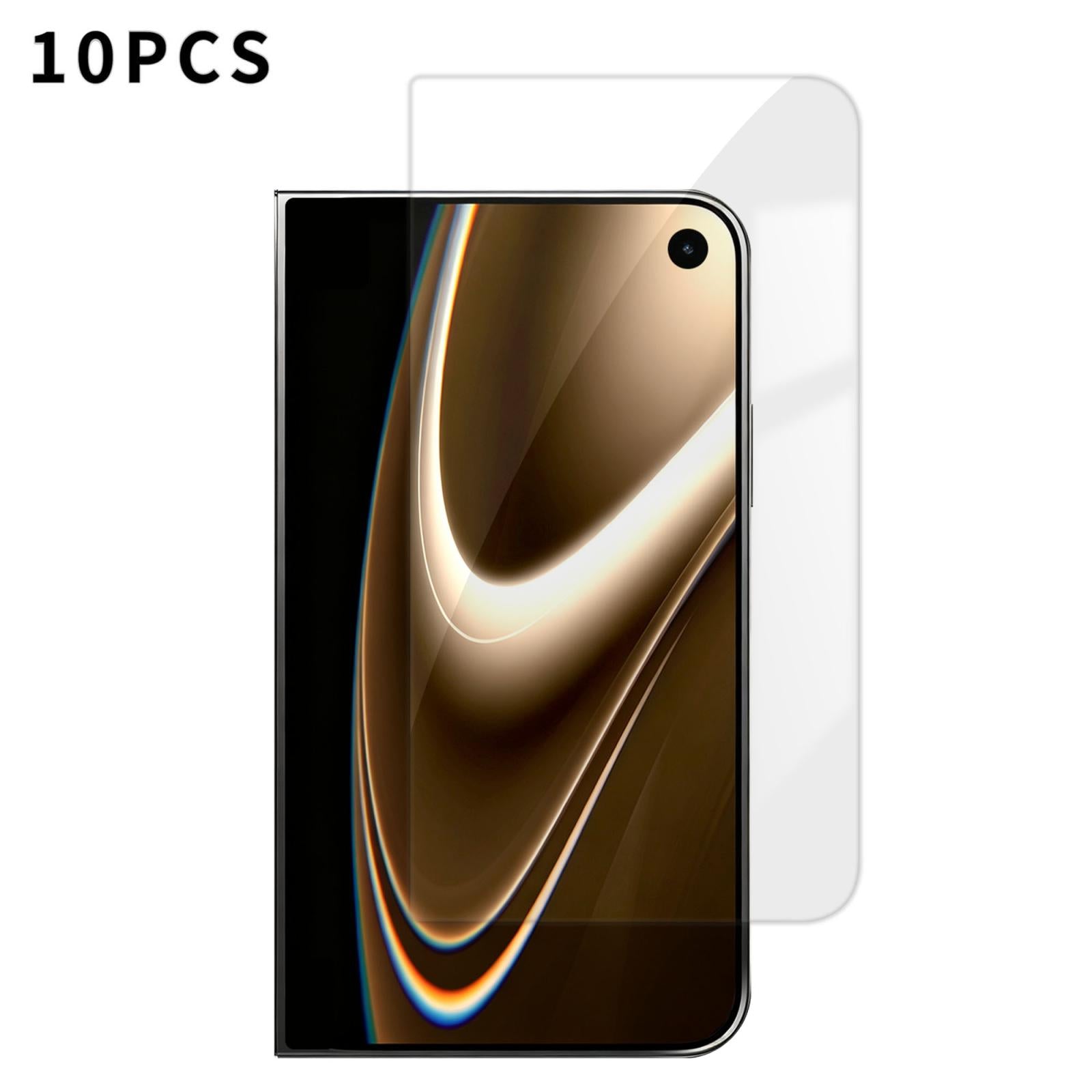 Compatible with iPhone Duo Outer Screen Kalebol 10pcs High-Aluminum Semi-Screen Anti-Fingerprint HD Tempered Glass Film