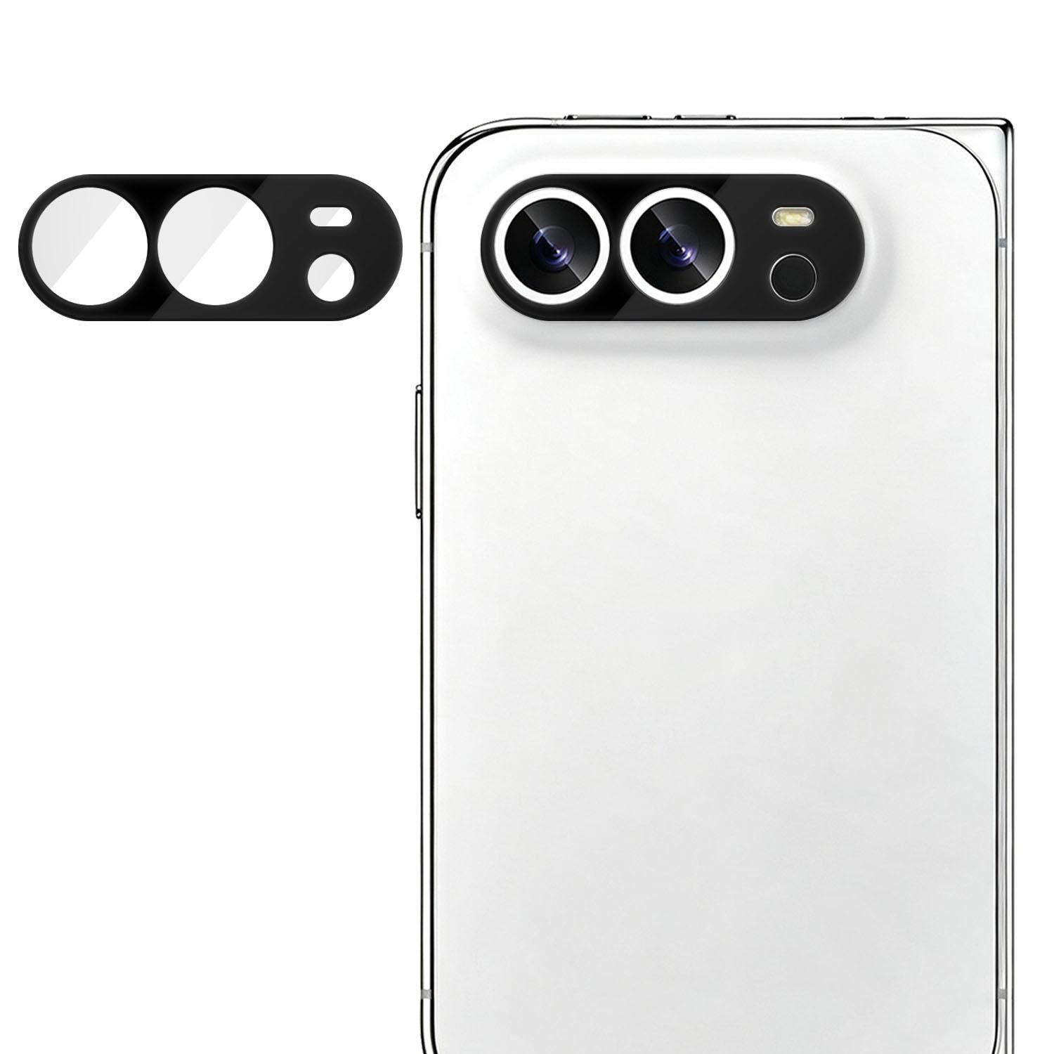 Compatible with iPhone Duo Kalebol Silk-Screened HD Anti-Fingerprint AR Integrated Camera Lens Tempered Glass Film